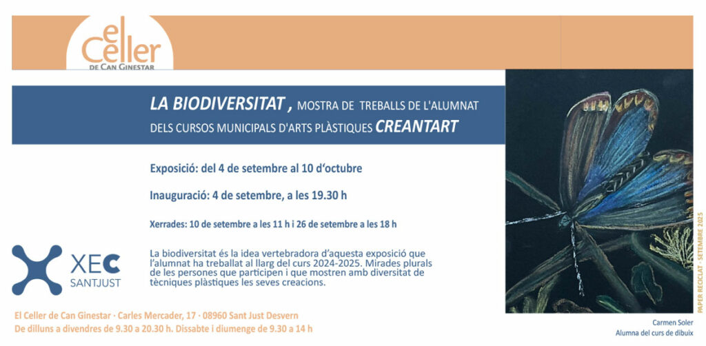 LA BIODIVERSITAT: Inauguració de l’exposició dels Cursos d’arts plàstiques municipals CREANTART